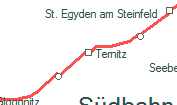 Ternitz szolgálati hely helye a térképen