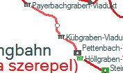 Kübgraben-Viadukt szolgálati hely helye a térképen
