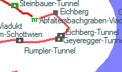 Eichberg-Tunnel szolglati hely helye a trkpen