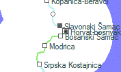 Bosanski Šamac szolgálati hely helye a térképen