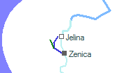 Jelina szolgálati hely helye a térképen