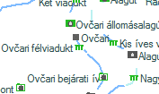 Ovčari félviadukt szolgálati hely helye a térképen