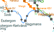 Nagymaros-Visegrád szolgálati hely helye a térképen