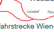 Loosdorf szolgálati hely helye a térképen