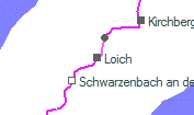 Loich szolgálati hely helye a térképen