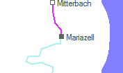 Mariazell szolglati hely helye a trkpen