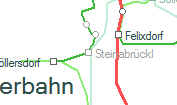 Steinabrückl szolgálati hely helye a térképen