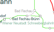 Brünn an der Schneebergbahn szolgálati hely helye a térképen