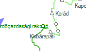 Kisbárapáti erdőgazdasági rakodó szolgálati hely helye a térképen