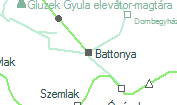 Battonya szolgálati hely helye a térképen