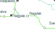 Nagylak szolglati hely helye a trkpen