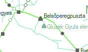 Gluzek Gyula elevátor-magtára szolgálati hely helye a térképen