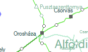 Orosháza-Üveggyár szolgálati hely helye a térképen