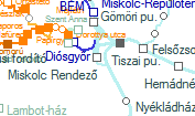 Miskolc Rendező szolgálati hely helye a térképen