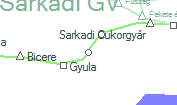 Gyula Városerdő szolgálati hely helye a térképen