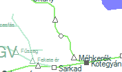 Sarkadkeresztúr szolgálati hely helye a térképen