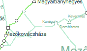 Kunágota szolgálati hely helye a térképen