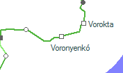 Voronyenkó szolgálati hely helye a térképen