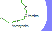 Vorokta szolgálati hely helye a térképen