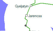 Jaremcsá szolgálati hely helye a térképen