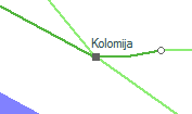 Kolomija szolgálati hely helye a térképen