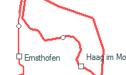Stadt Haag szolgálati hely helye a térképen