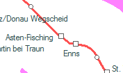 Asten-Fisching szolgálati hely helye a térképen