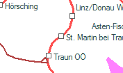 St. Martin bei Traun szolgálati hely helye a térképen