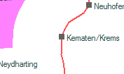 Kematen/Krems szolgálati hely helye a térképen