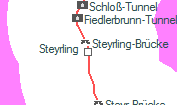 Steyrling szolgálati hely helye a térképen