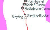 Steyrling-Brücke szolgálati hely helye a térképen