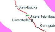 Untere Teichlbrücke szolgálati hely helye a térképen