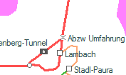Abzw Umfahrung Lambach szolgálati hely helye a térképen