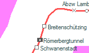 Breitenschützing szolgálati hely helye a térképen