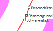 Römerbergtunnel szolgálati hely helye a térképen