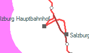 Salzburg Hauptbahnhof szolgálati hely helye a térképen