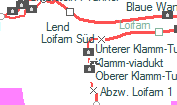 Unterer Klamm-Tunnel szolgálati hely helye a térképen