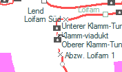 Klamm-viadukt szolgálati hely helye a térképen