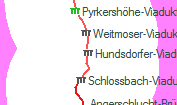 Hundsdorfer-Viadukt szolgálati hely helye a térképen