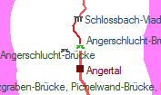 Angerschlucht-Brücke szolgálati hely helye a térképen