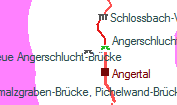 Neue Angerschlucht-Brücke szolgálati hely helye a térképen