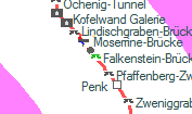 Falkenstein-Brücke szolgálati hely helye a térképen