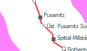 Üst. Pusarnitz Süd szolgálati hely helye a térképen