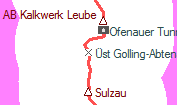 Üst Golling-Abtenau 4 szolgálati hely helye a térképen