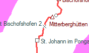 Üst Bischofshofen 2 szolgálati hely helye a térképen