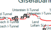 Unterstein II-Tunnel szolgálati hely helye a térképen