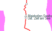 Maishofen-Saalbach szolgálati hely helye a térképen