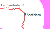 Saalfelden szolgálati hely helye a térképen