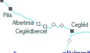 Cegldbercel szolglati hely helye a trkpen