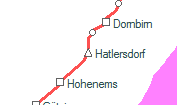Hatlersdorf szolgálati hely helye a térképen